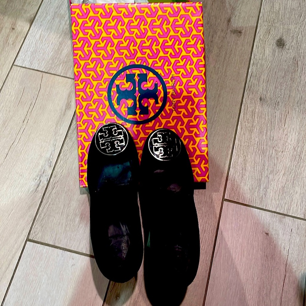 Tory Burch Sophie Wedge Split Suede